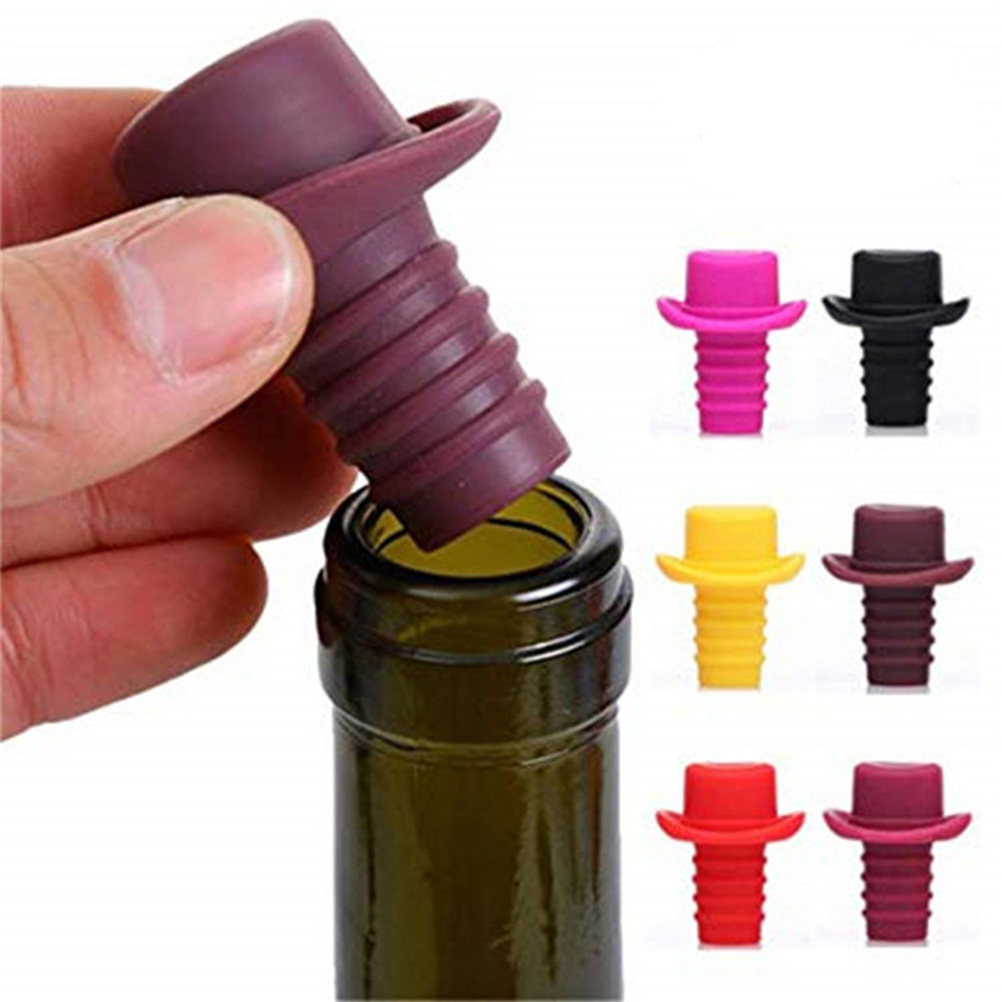 5Pcs Premium Silicone Bottle S - огляд і ціна Wine Beer Hat