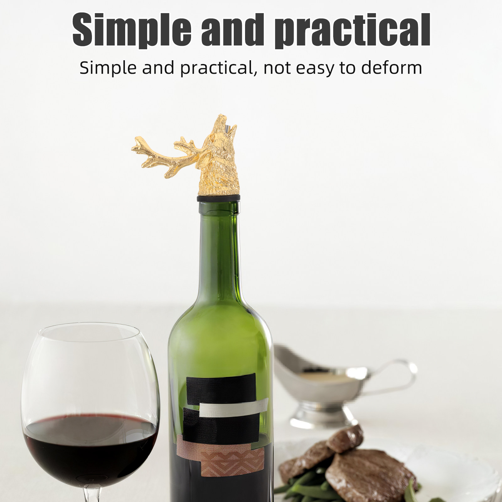 Deer Head Wine Pourer Zinc All - огляд і ціна Wine Aerator Pour