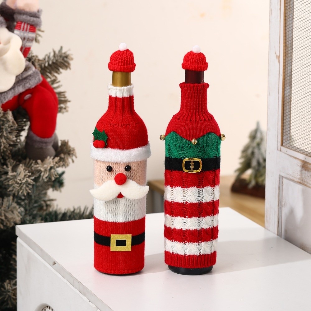 Knitted Wine Bottle Cover Elk  - огляд і ціна Wine Beer Hat