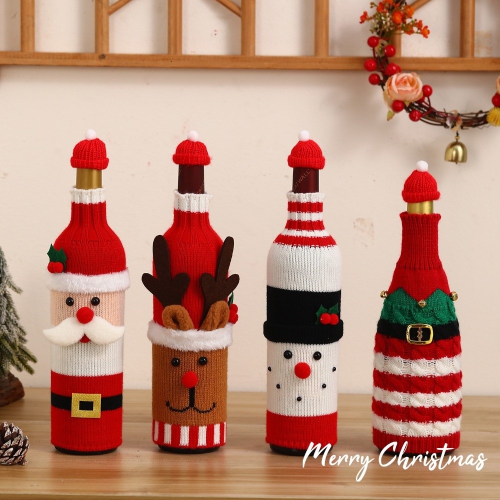 Knitted Wine Bottle Cover Elk  - огляд і ціна Wine Beer Hat