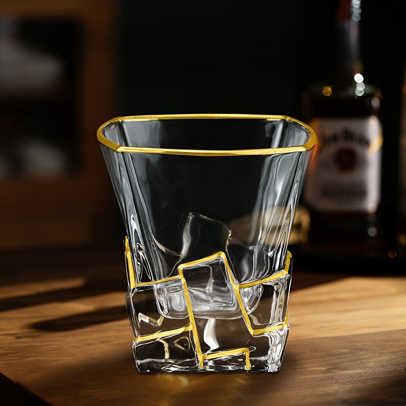 Whiskey Glass Gold Line Wine W - огляд і ціна Whisky Beer And Wine