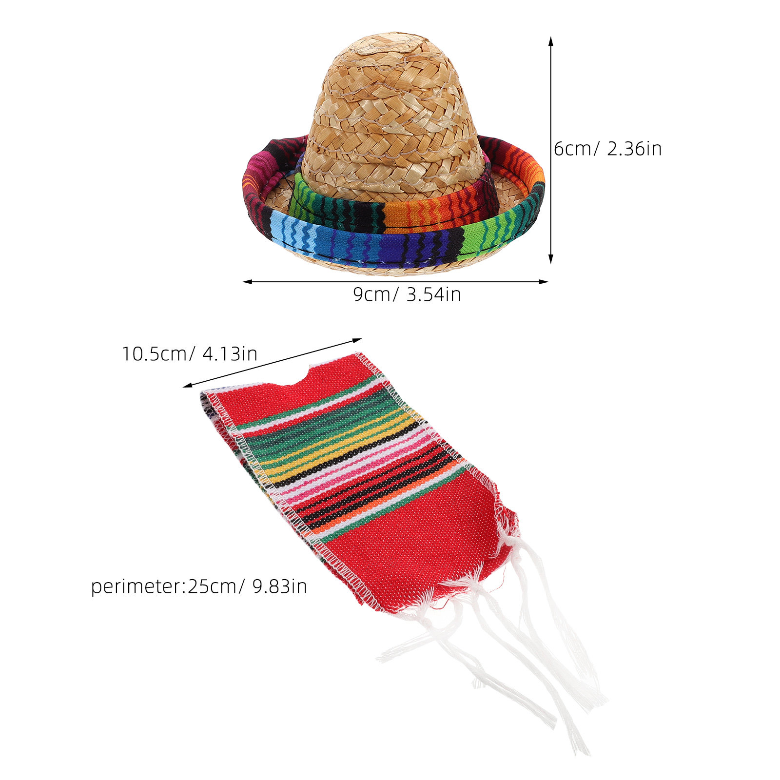 1Set Mexican Fiesta Bottles De - огляд і ціна Wine Beer Hat