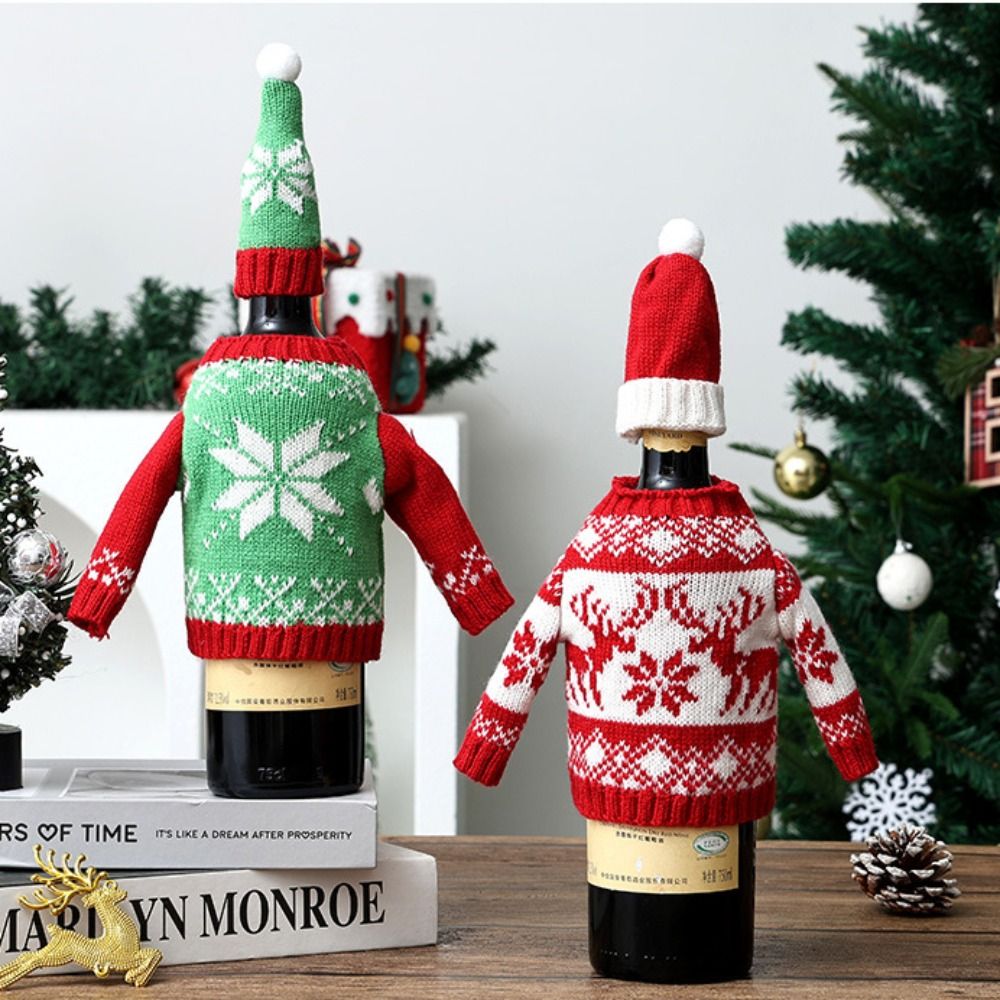 Elk Wine Bottle Cover Snowflak - огляд і ціна Wine Beer Hat
