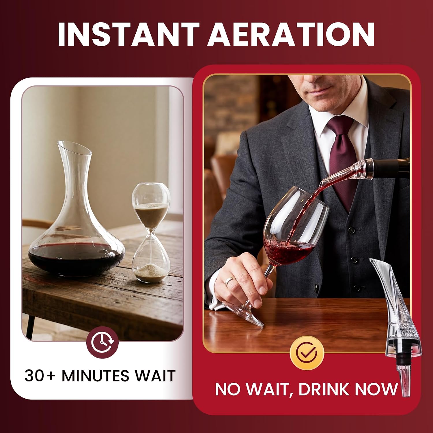 1pcs Magic Wine Decanter Wine  - огляд і ціна Wine Aerator Pour